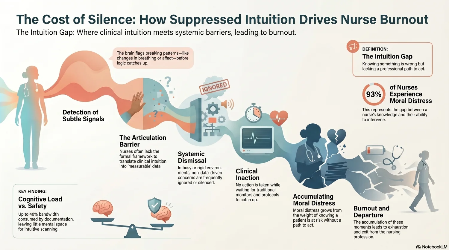 The cost of silence: how suppressed clinical intuition drives nurse moral distress and burnout The cost of silence: how suppressed clinical intuition drives nurse moral distress and burnout