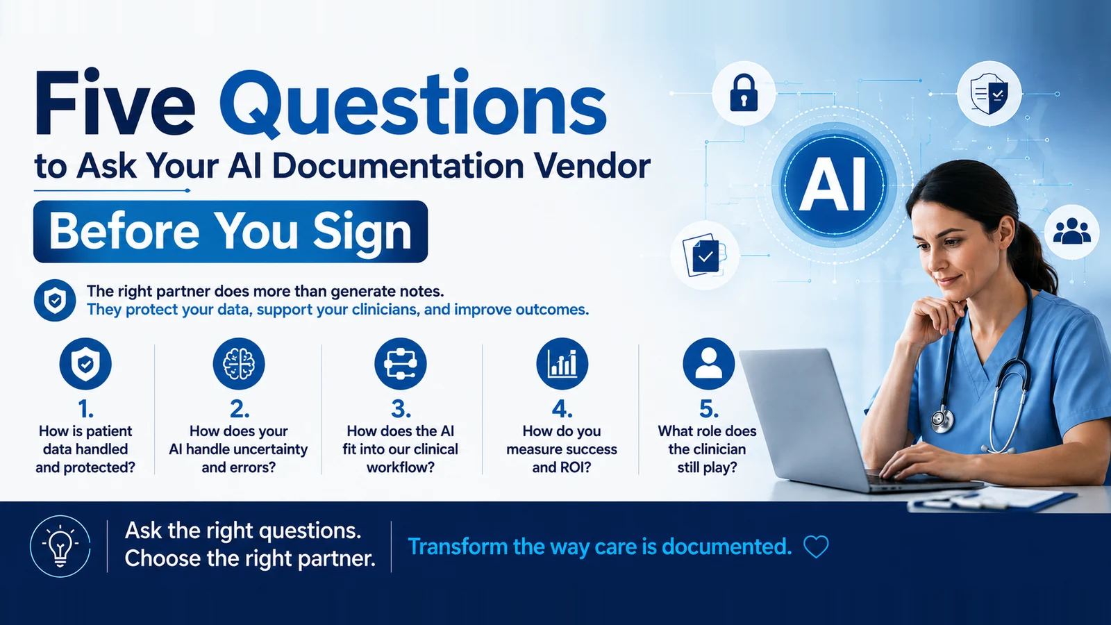 Five Questions to Ask Your AI Documentation Vendor Before You Sign