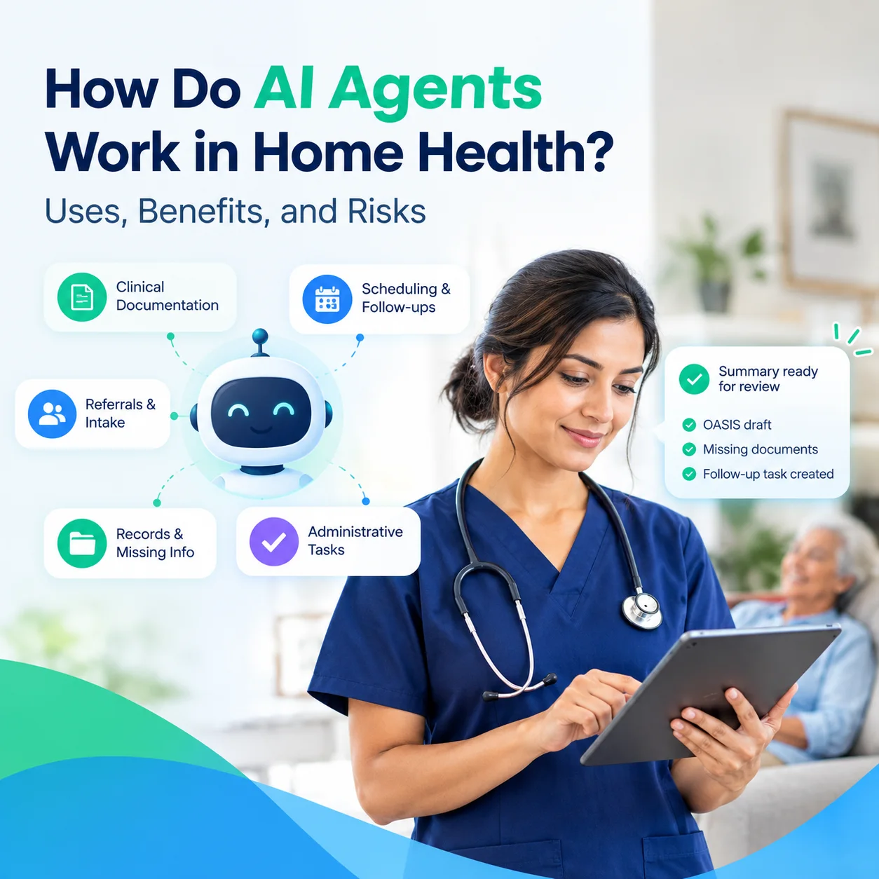 How Do AI Agents Work in Home Health? Uses, Benefits, and Risks