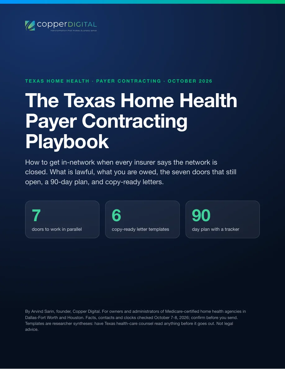 Texas Home Health Payer Contracting Playbook cover