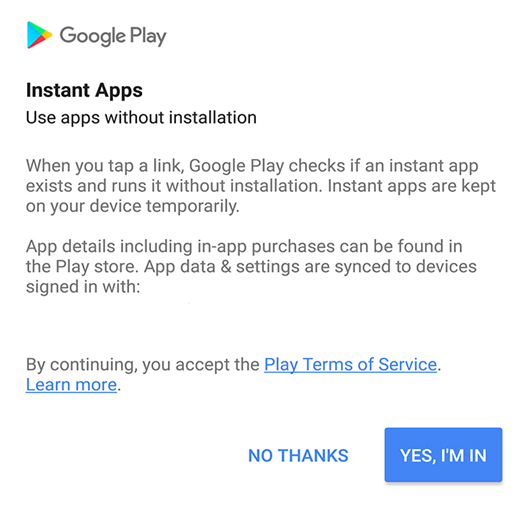 Setting Up An Android Instant App 