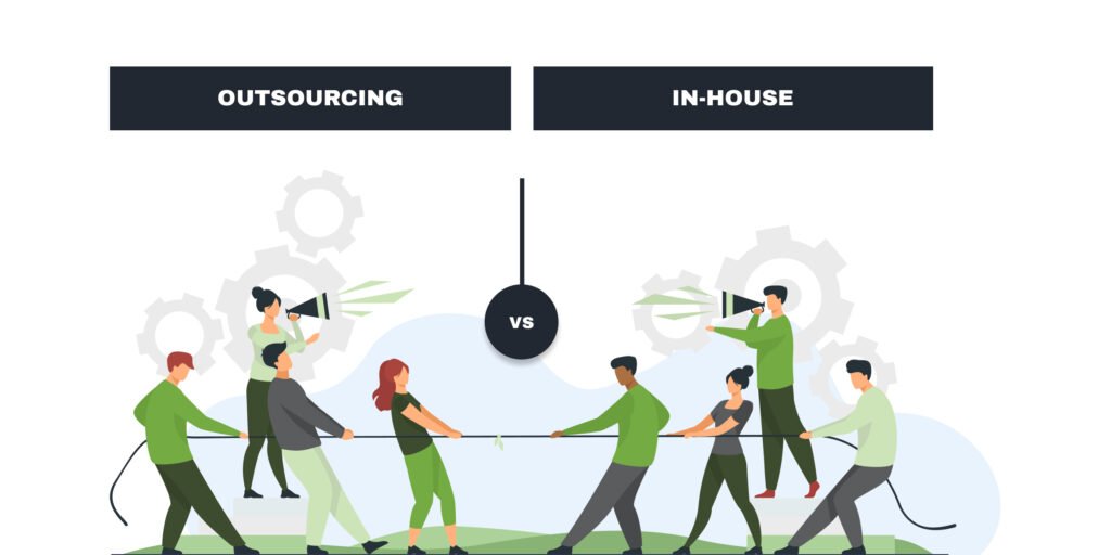 Outsource vs in-house mobile app development